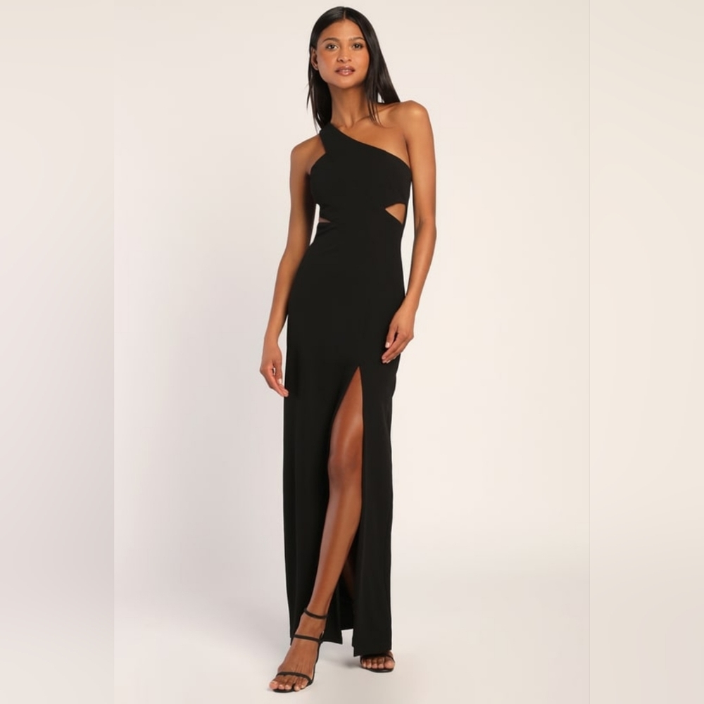 One shoulder formal dress